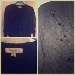 Short Sleeved Holiday Cardigan